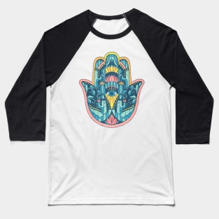 Hamsa Talisman Baseball T-Shirt